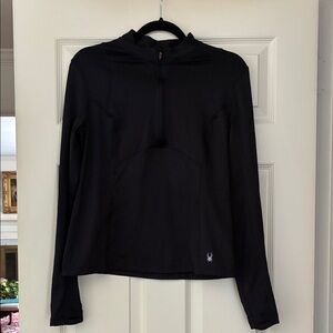 Set: Spyder Black Long Sleeve Pullover and Spyder Leggings